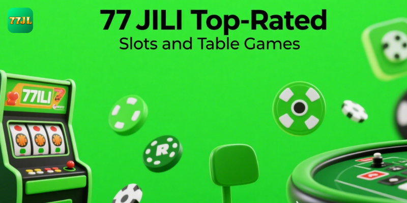 77JILI Top-Rated Slots and Table Games